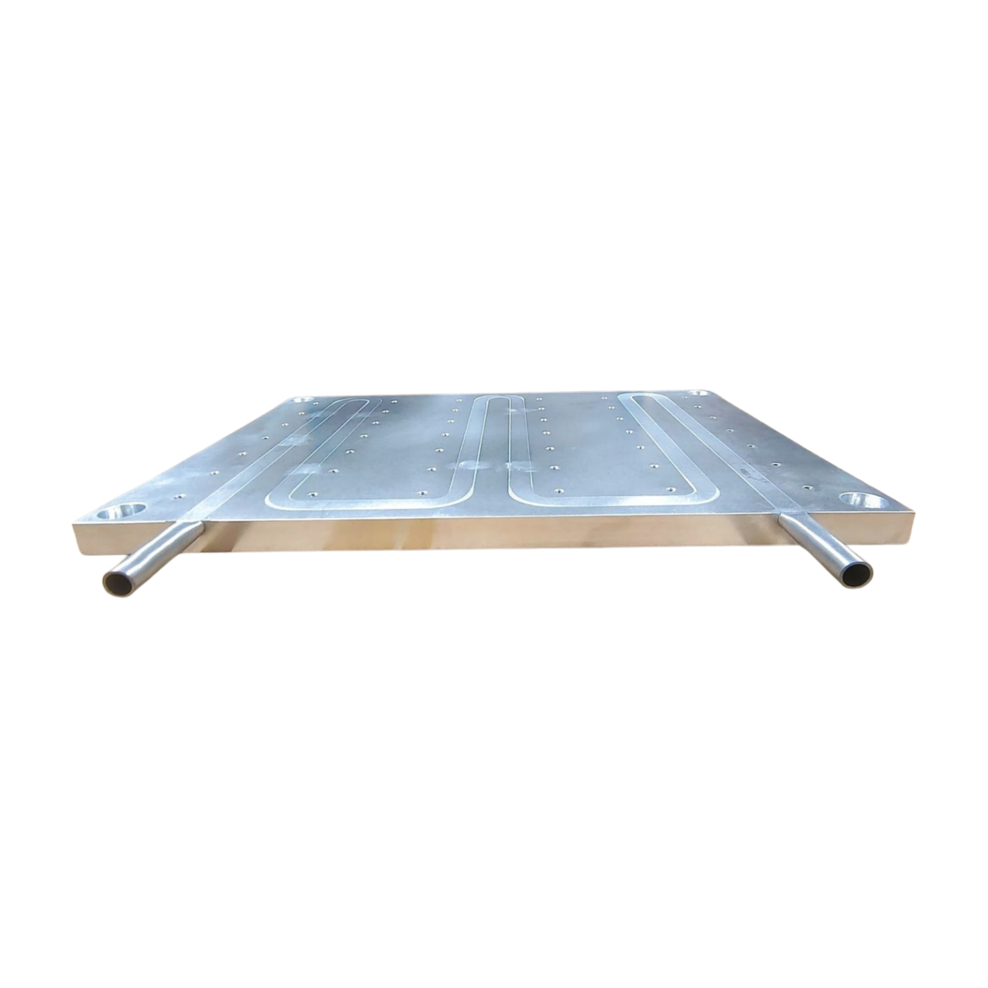 Aluminum plate buried tube liquid cooling plate