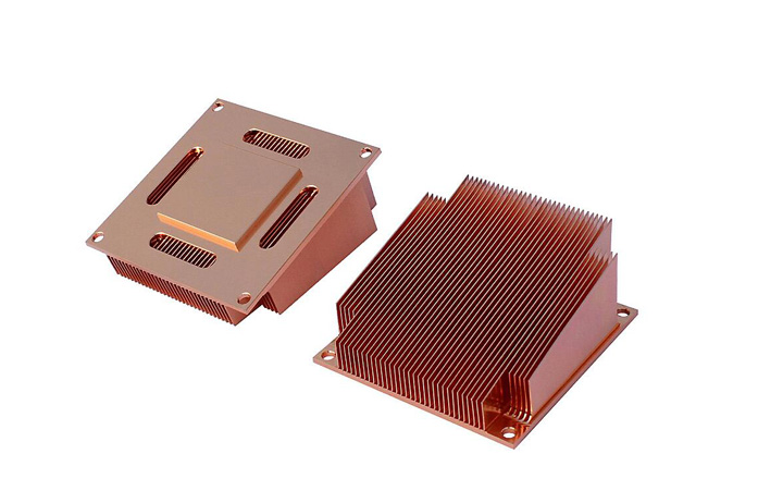 pure copper skived fin heatsink