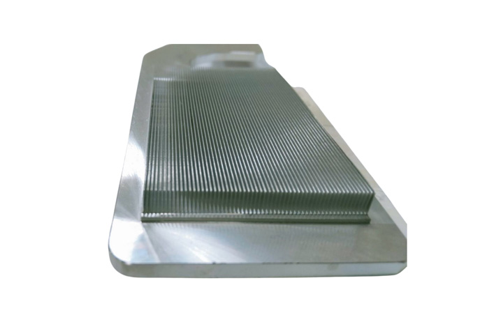 Custom shape of skived fin heat sink